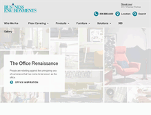 Tablet Screenshot of businessenvironments.com